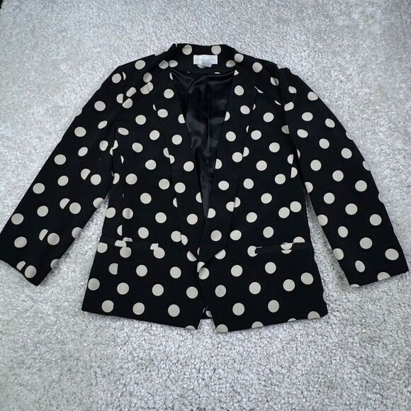 Corey Lynn Calter Anthropologie Polkadot Blazer Jacket - Picture 2 of 11